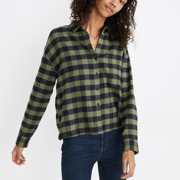 Madewell Flannel Sunday Shirt in Buffalo Check - Picture 1 of 7